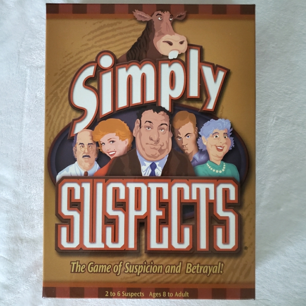 SIMPLY SUSPECTS Board Game for Family Night--NWOT